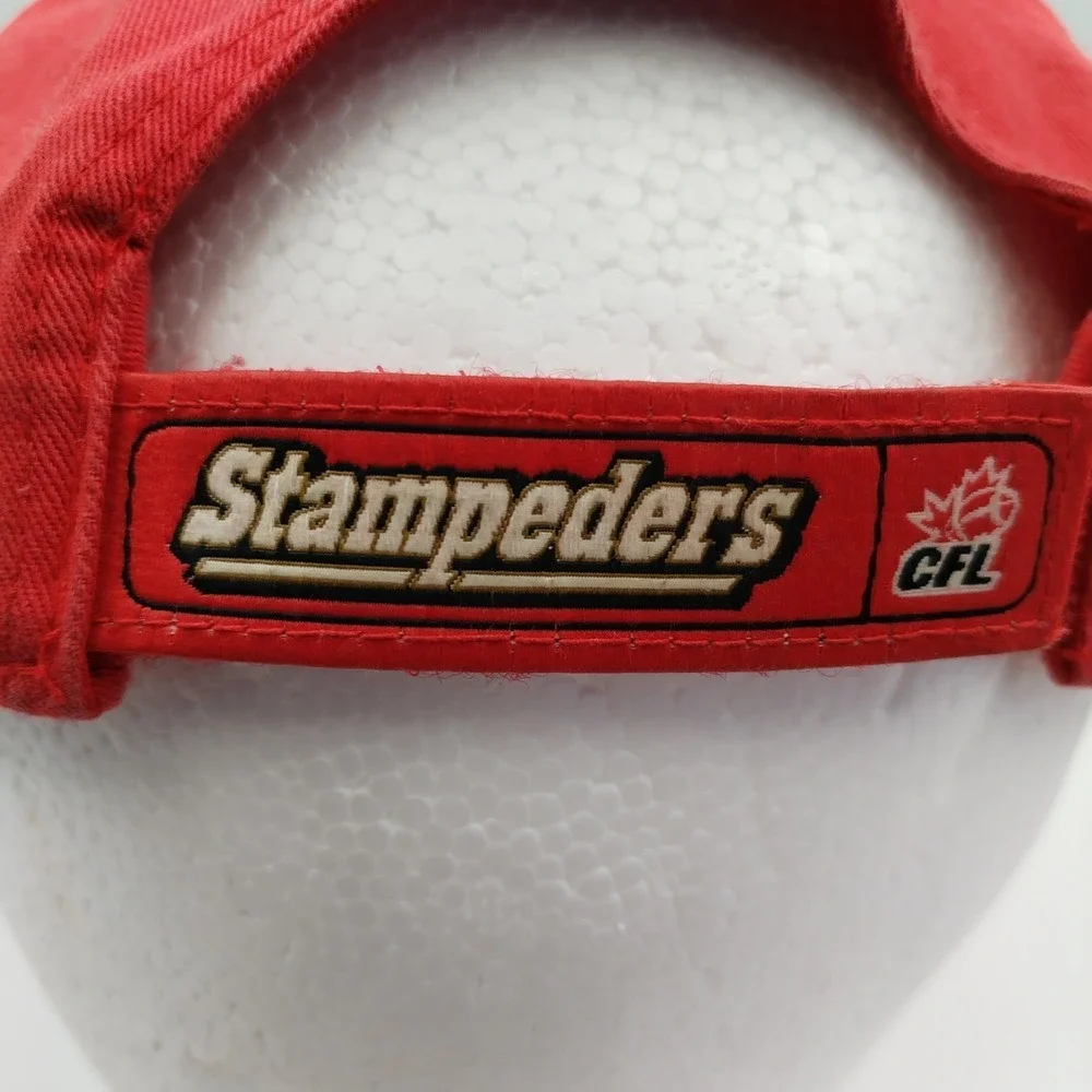 Calgary Stampeders Hat Cap Red Reebok Rbk CFL Football Adjustable Strapback‎